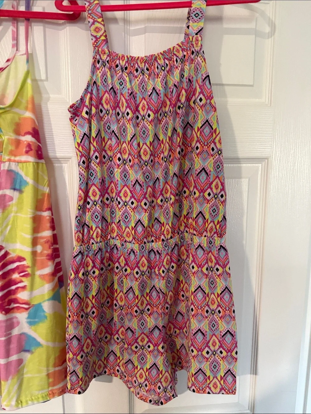 Rainbow Tie-Dye Sundress & Printed Romper - Picture 6 of 7